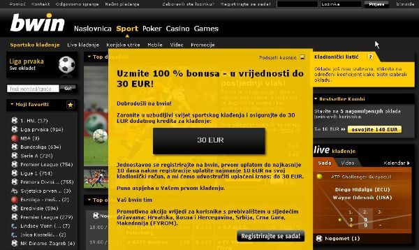 Bwin bonus 30eura23 Usporedba online kladionica