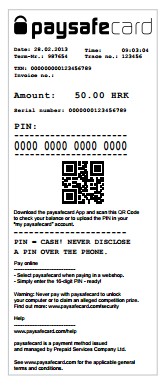 paysafecard bon