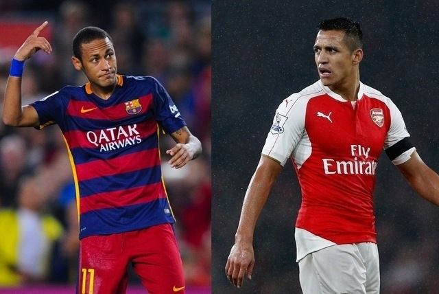 neymar alexis sanchez