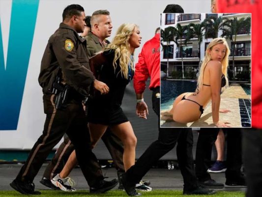Ko je seksipilna plavuša koja je “začinila” Super bowl u crvenim tangicama? (FOTO)