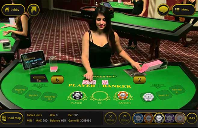 Baccarat uživo