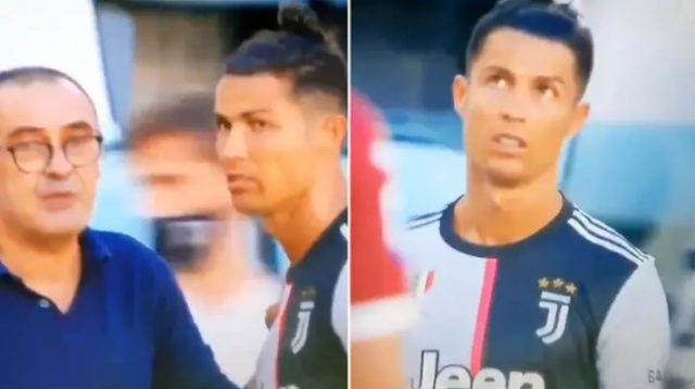 (VIDEO) Neprocjenjiva reakcija Cristiana Ronalda na savjet Maurizija Sarrija tijekom utakmice protiv Torina!