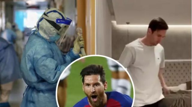 Lionel Messi spava na madracu