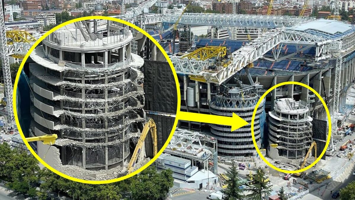 (VIDEO) Evo kako izgleda rušenje tornja na Santiago Bernabeu!