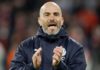 Maresca o kazni za Manchester City: „Osvojio sam Championship s Leicesterom. League One? Vidjet ćemo” Enzo Maresca u tamnoplavoj jakni Manchester Cityja plješće s ruba terena