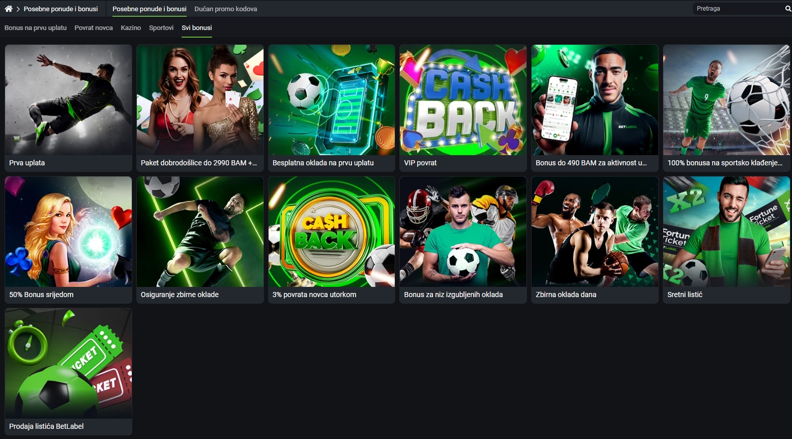 BetLabel bonus dobrodošlice
