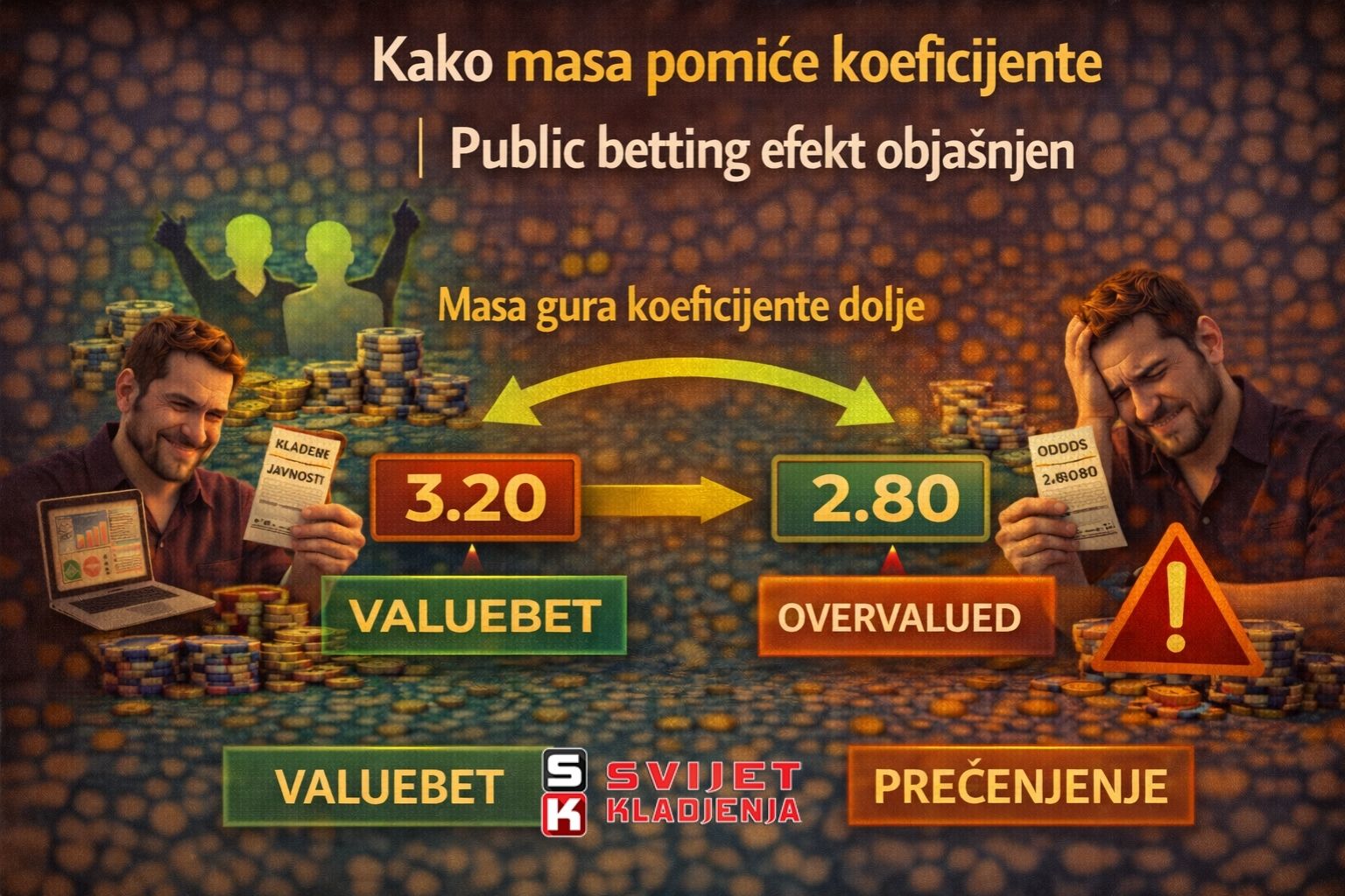 Kako masa pomiče koeficijente | Public betting efekt objašnjen
