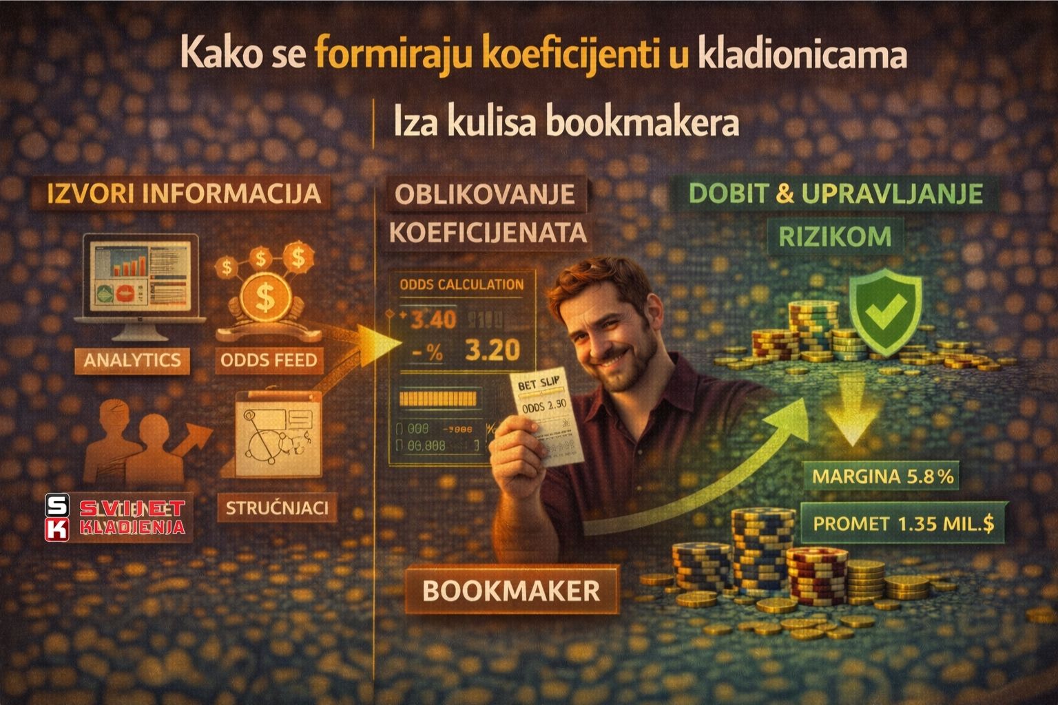 Kako se formiraju koeficijenti u kladionicama | Iza kulisa bookmakera