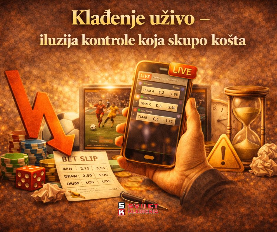 Klađenje uživo – iluzija kontrole koja skupo košta