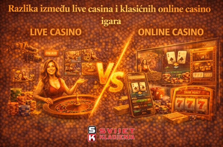 Razlika između live casina i klasičnih online casino igara