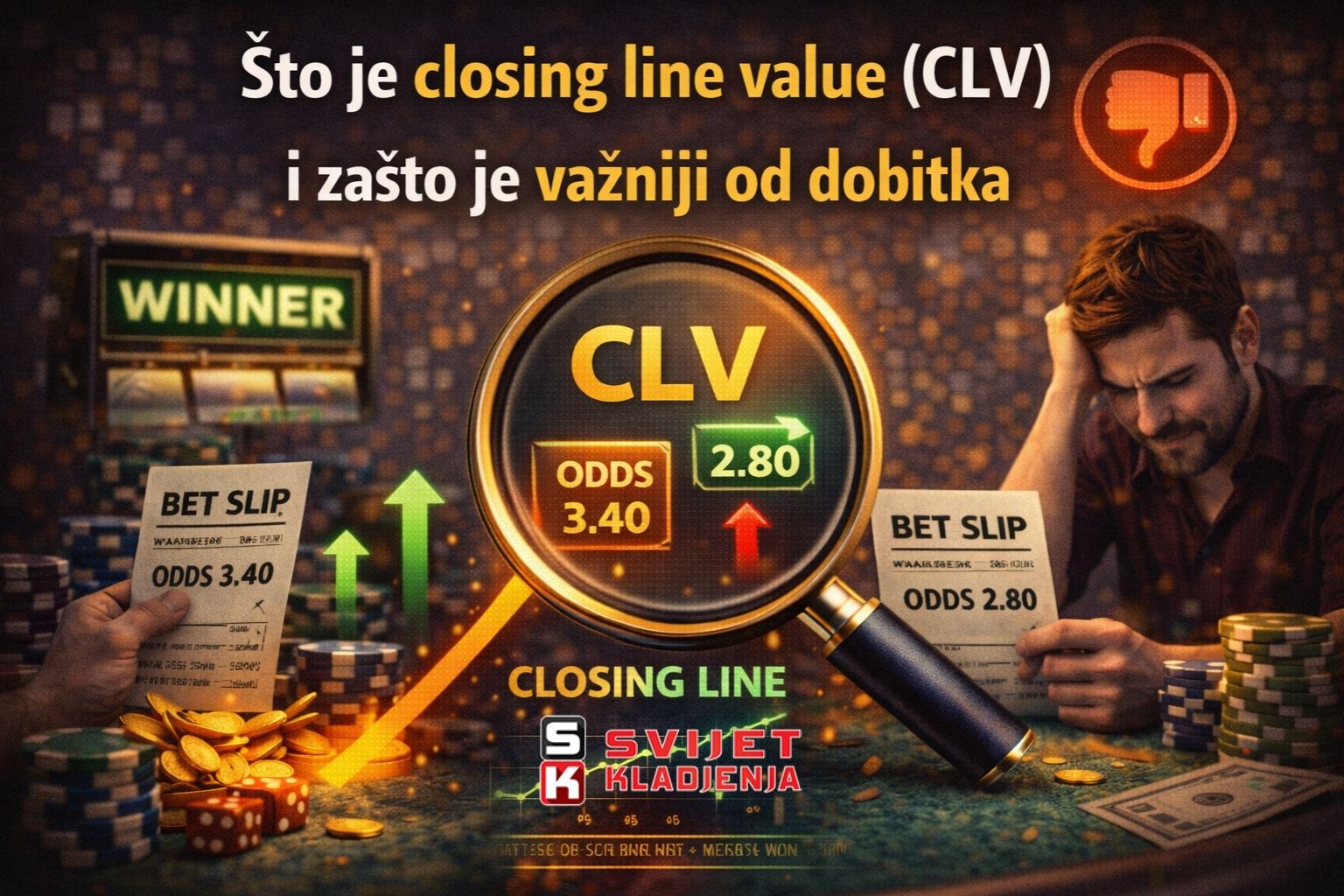 Što je closing line value (CLV) i zašto je važniji od dobitka