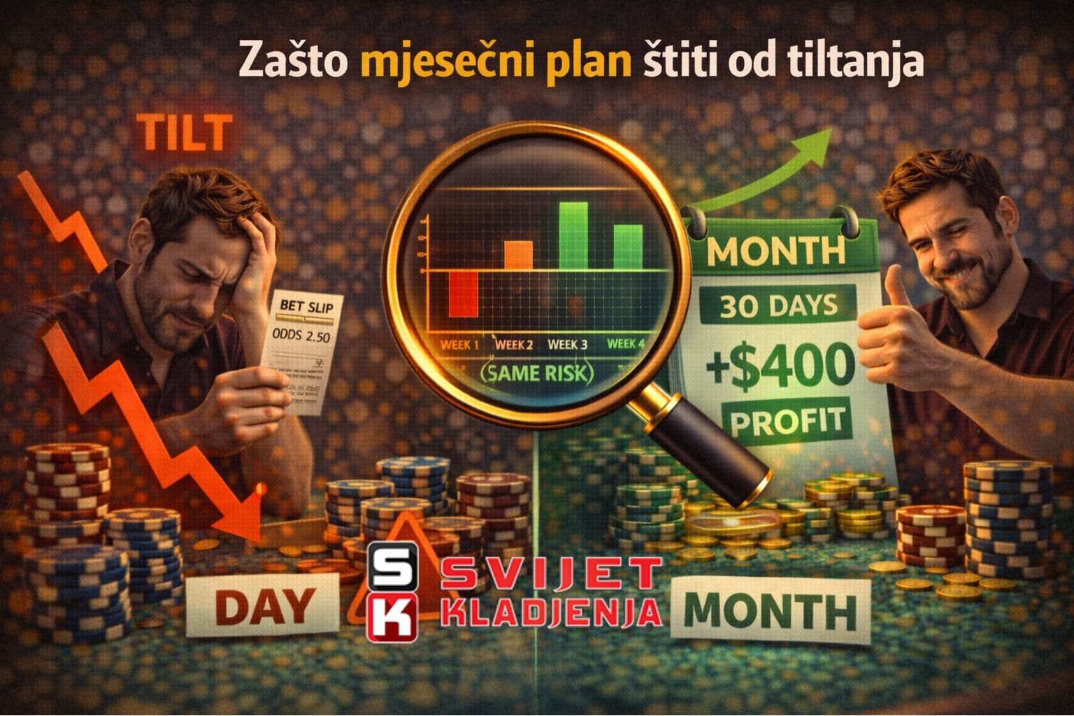 Zašto mjesečni plan štiti od tiltanja