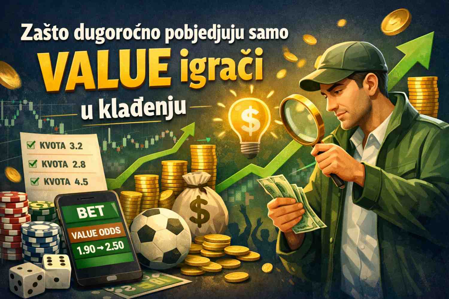 Zašto dugoročno pobjeđuju samo value igrači u klađenju