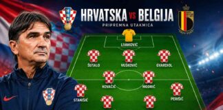 Ovo je sastav Hrvatske protiv Belgije