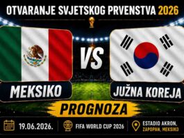 Meksiko – Južna Koreja: Borba za osminu finala Svjetskog prvenstva