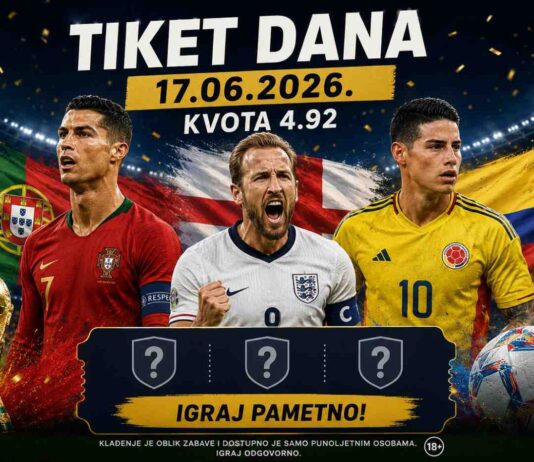 Tiket dana 17.06.2026: Kvota 4.92 na tri pažljivo odabrana para