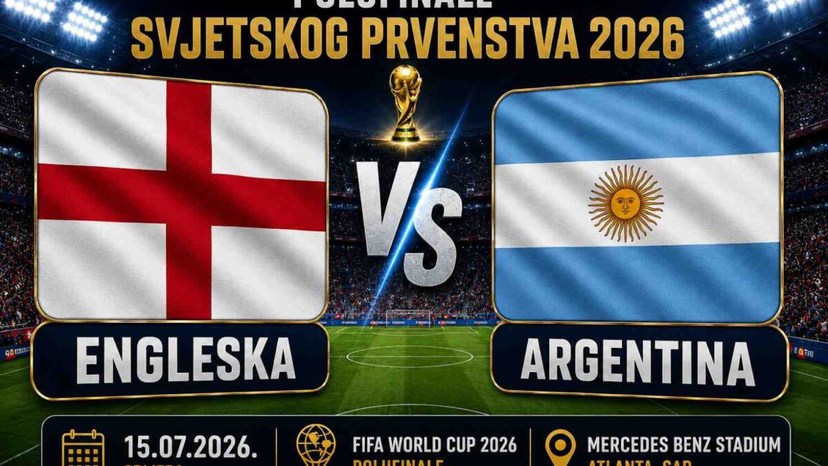 Engleska vs Argentina: Polufinale Svjetskog prvenstva donosi novi nogometni klasik
