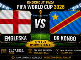 Engleska vs DR Kongo: Favorit protiv najvećeg iznenađenja knockout faze