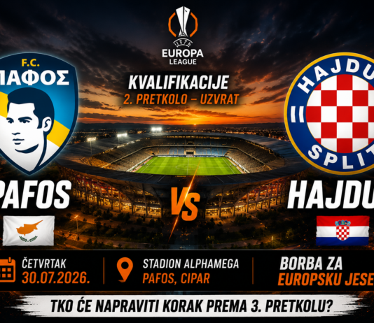 Pafos – Hajduk prognoza i tip za klađenje | Kvalifikacije za Europsku ligu Pafos - Hajduk