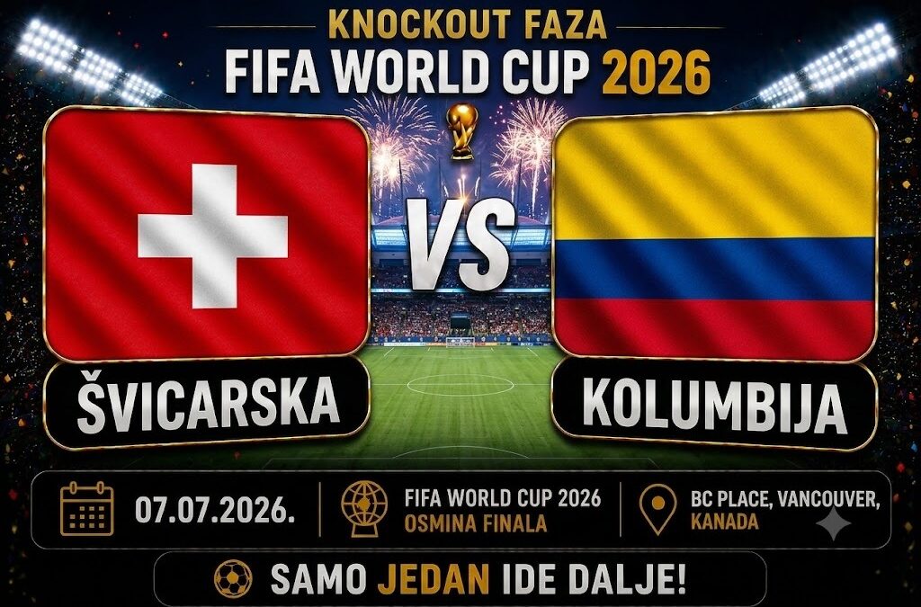 Švicarska vs Kolumbija: Čvrste obrane u borbi za četvrtfinale Svjetskog prvenstva