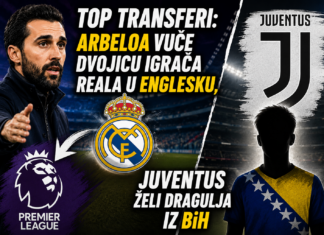 Top transferi: Arbeloa vuče dvojicu igrača Reala u Englesku, Juventus želi dragulja iz BiH