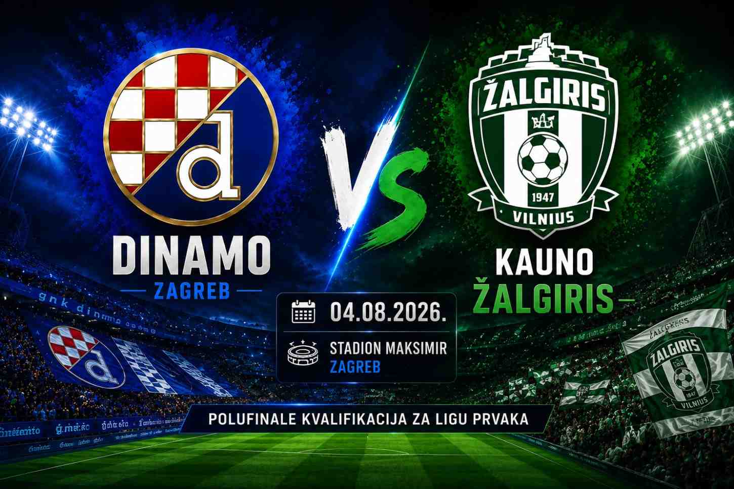 Dinamo Zagreb vs Kauno Žalgiris - najava i kvote