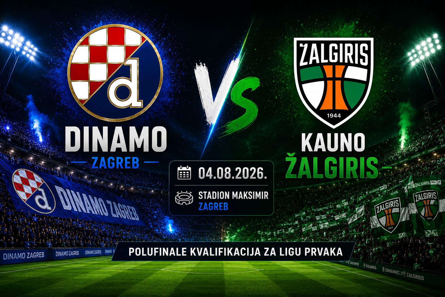 Dinamo Zagreb vs Kauno Žalgiris - najava i kvote