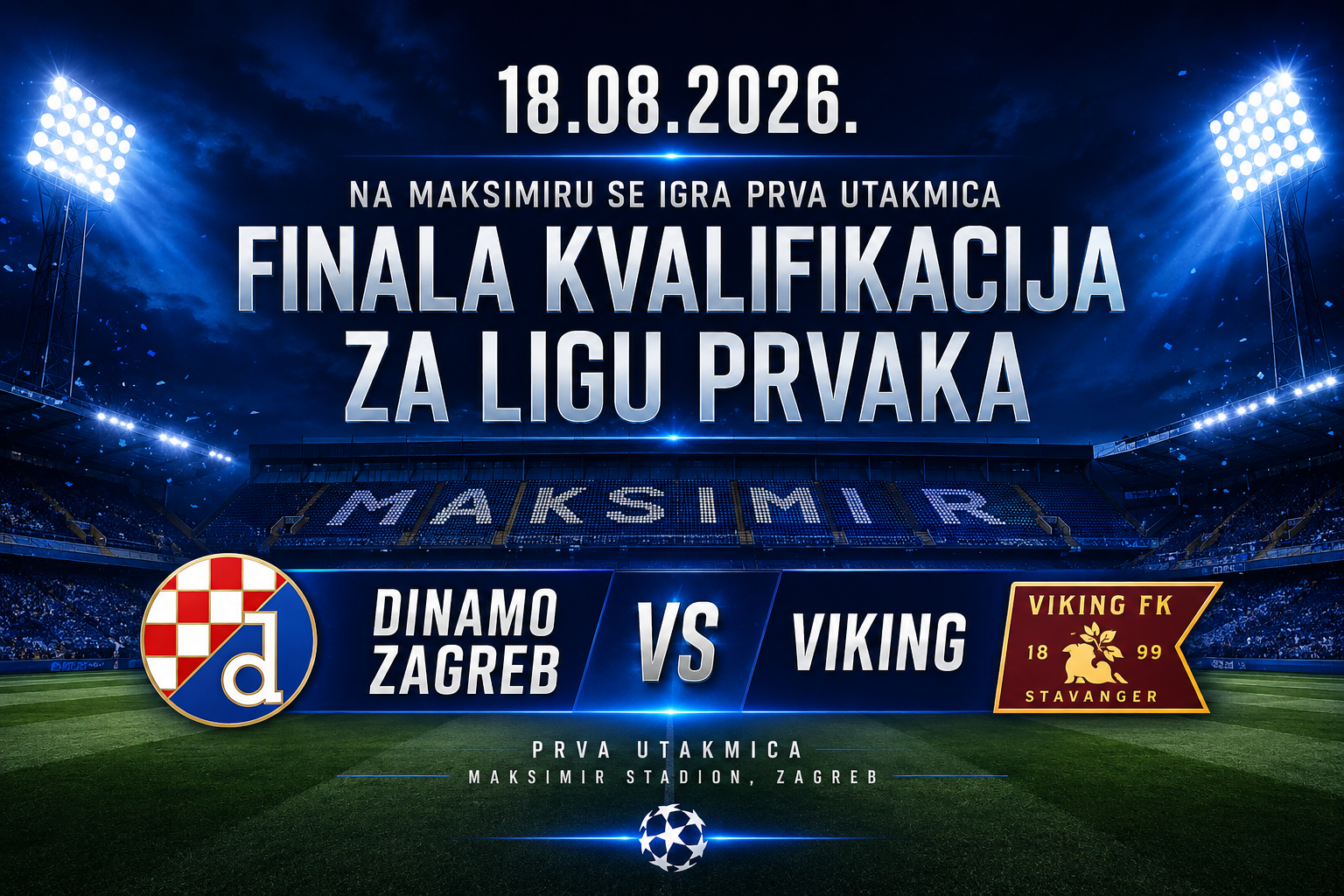 Dinamo Zagreb vs Viking - najava i kvote
