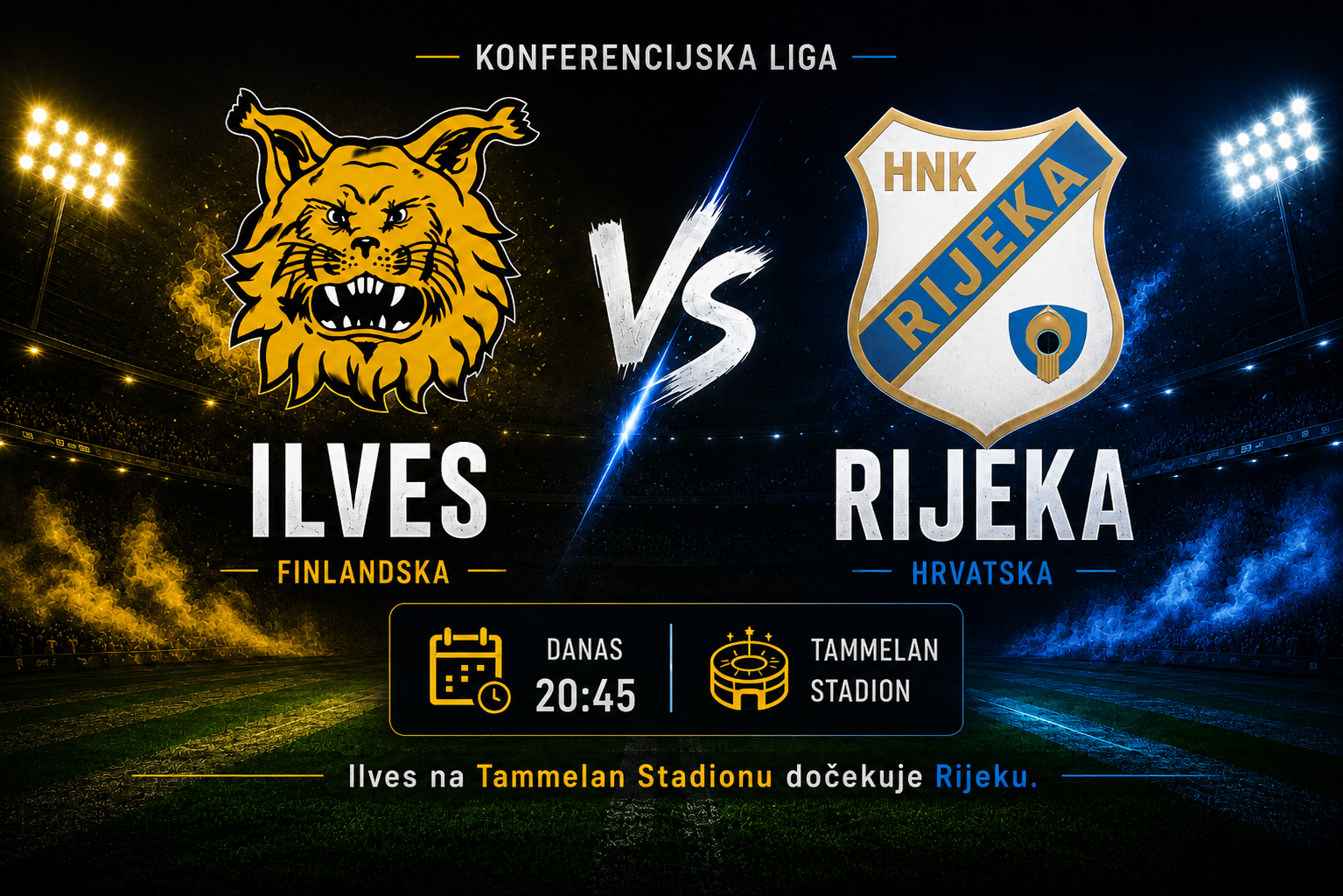 Ilves vs Rijeka - revanš, najava i kvote