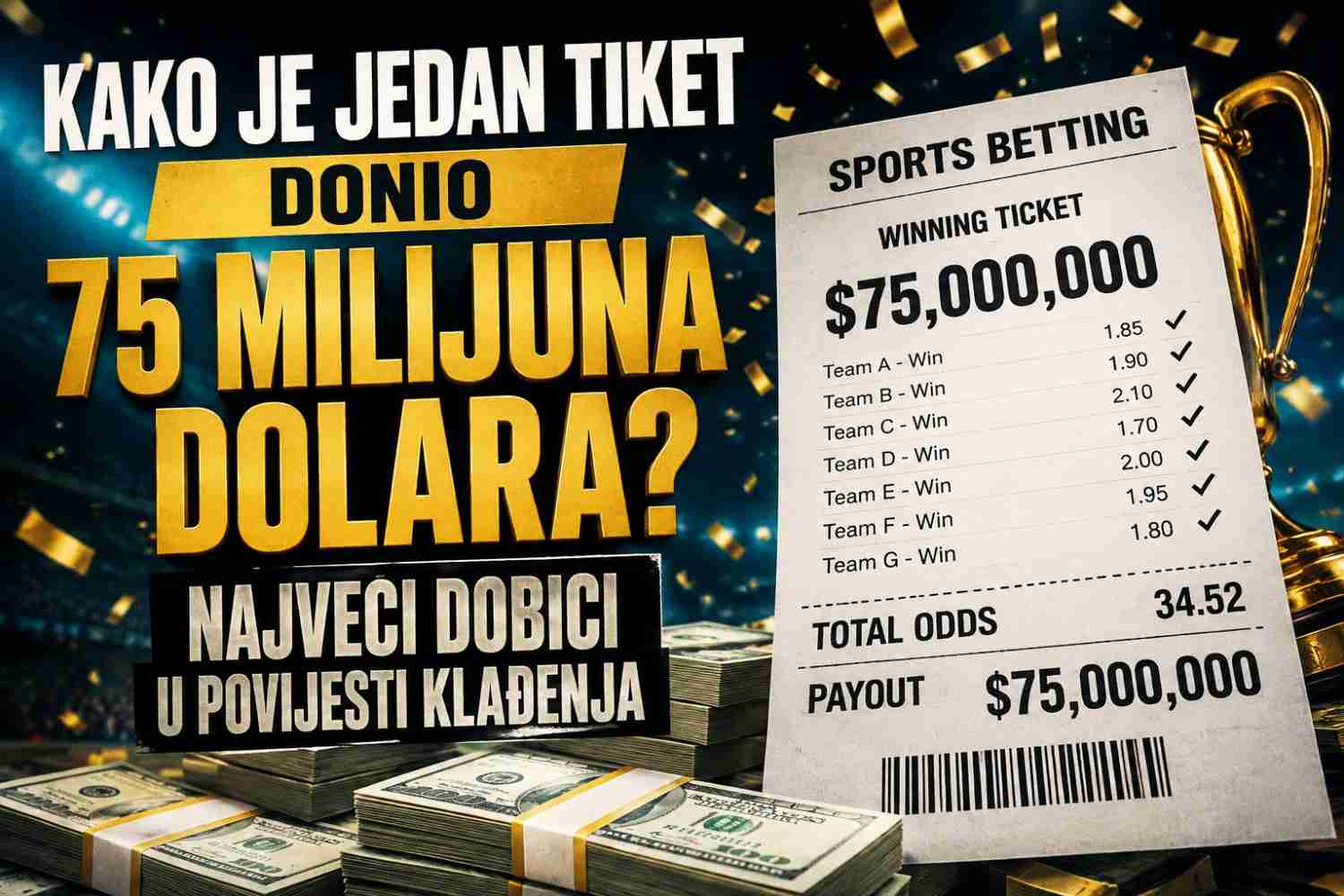 Najveći dobici u historiji klađenja