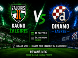 Kauno Žalgiris vs Dinamo Zagreb (Kvalifikacije za Ligu prvaka) Žalgiris vs Dinamo