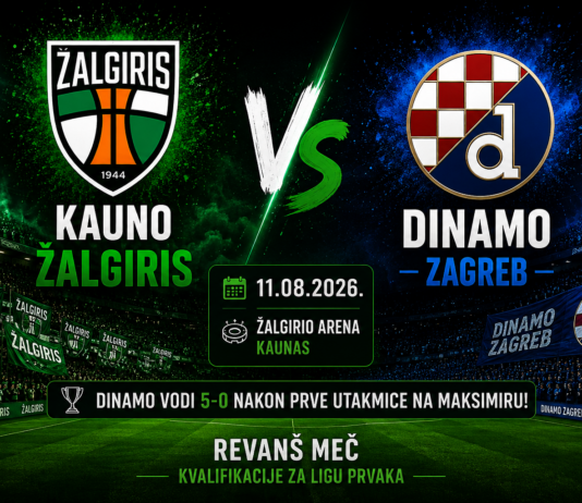 Kauno Žalgiris vs Dinamo Zagreb (Kvalifikacije za Ligu prvaka) Žalgiris vs Dinamo
