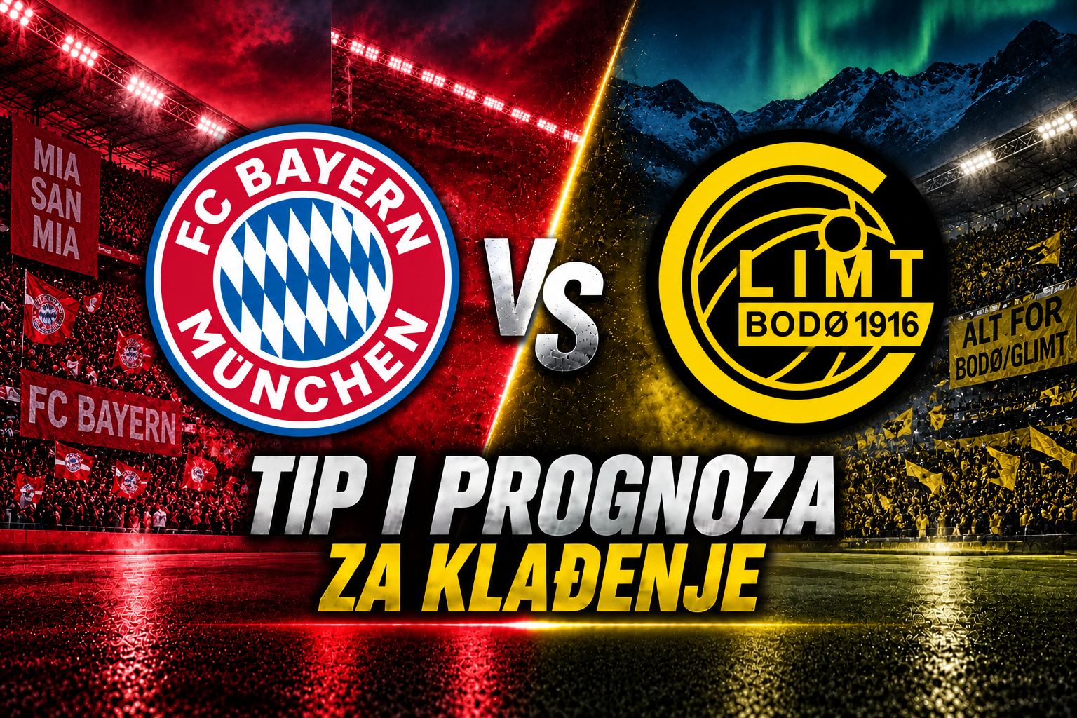 Bayern Munich vs Bodo/Glimt - UEFA Liga prvaka tip i prognoza