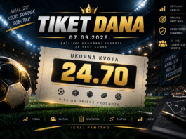 Tiket dana 07.09.2026. – ukupna kvota 24.70