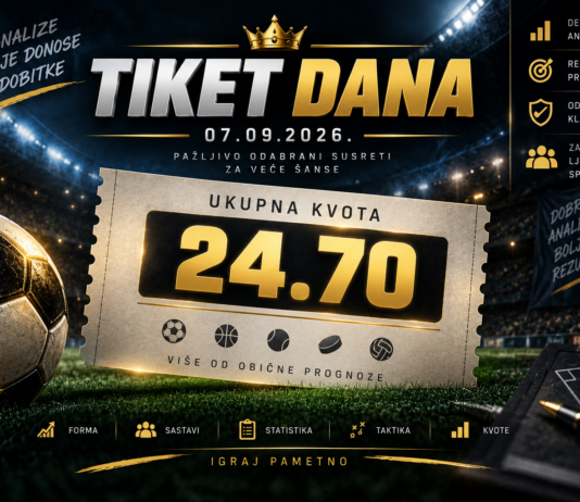 Tiket dana 07.09.2026. – ukupna kvota 24.70