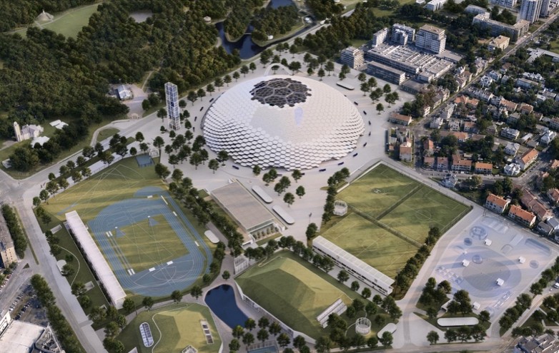 Novi Maksimir – četvrtonagrađeno rješenje studija njiric+ arhitekti s kupolom