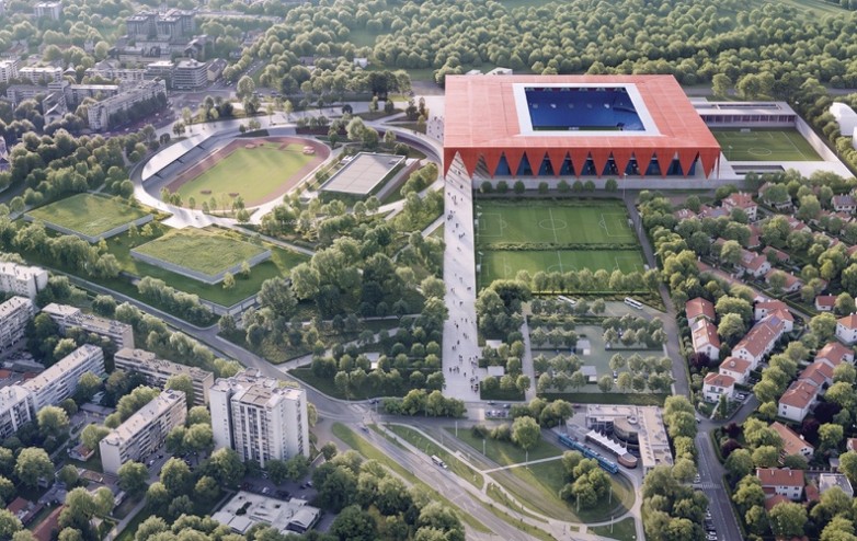 Novi Maksimir – petonagrađeno rješenje LAN i P2PA s crvenim krovom