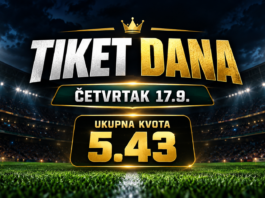 Tiket dana – Četvrtak 17.9.2026.