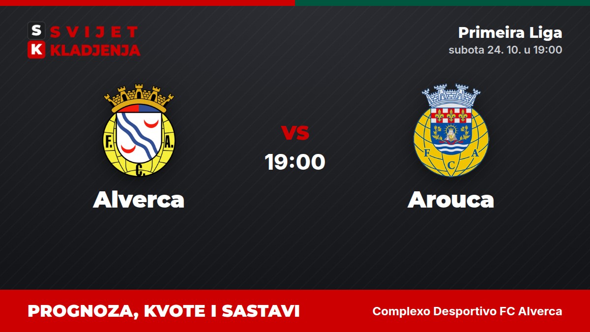 Alverca – Arouca, Primeira Liga: prognoza i kvote