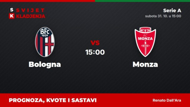 Bologna – Monza prognoza i tip: bez domaće pobjede, subota u 15:00