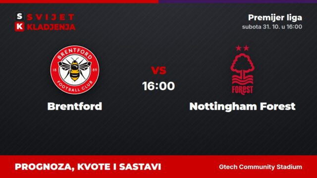 Brentford – Nottingham Forest prognoza i tip: oba daju gol, subota u 16:00