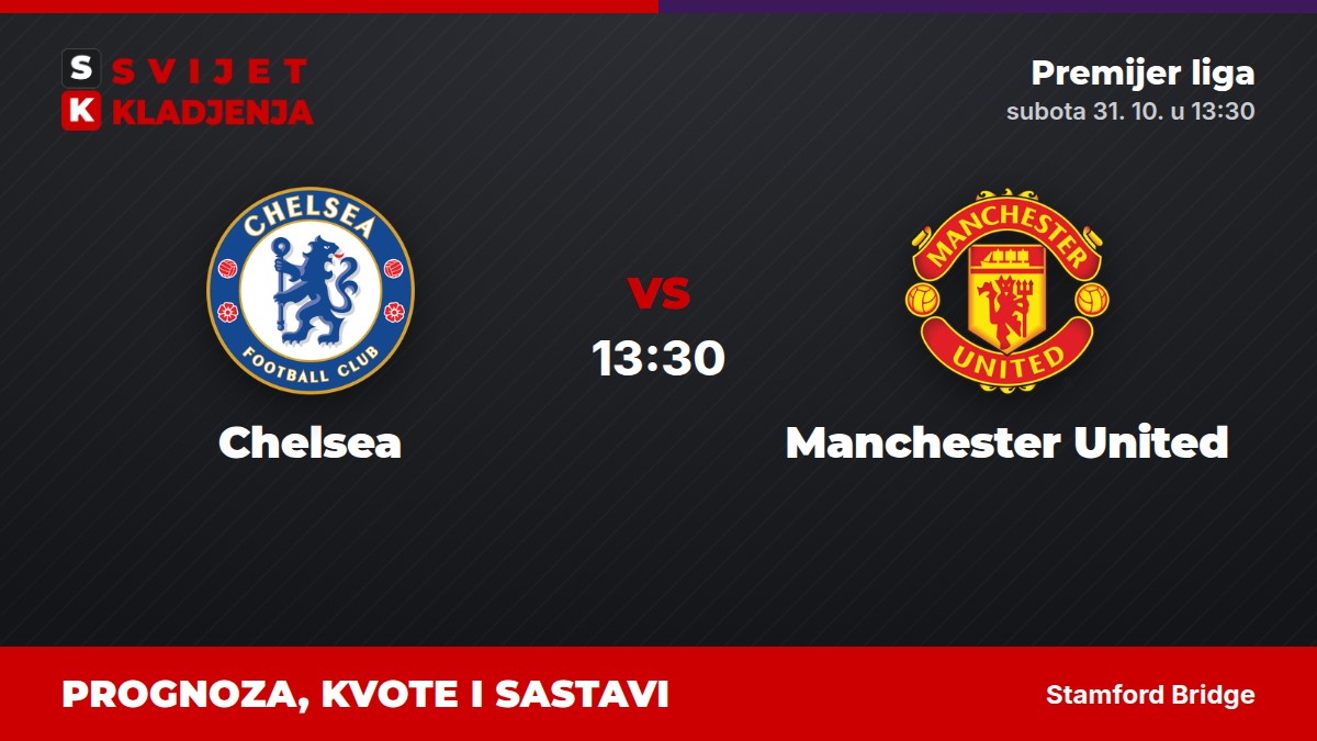 Chelsea – Manchester United, Premijer liga: prognoza i kvote