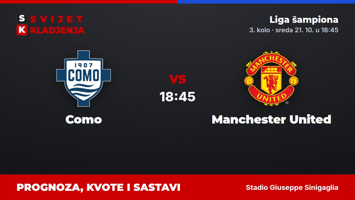 Como – Manchester United, Liga šampiona: prognoza i kvote
