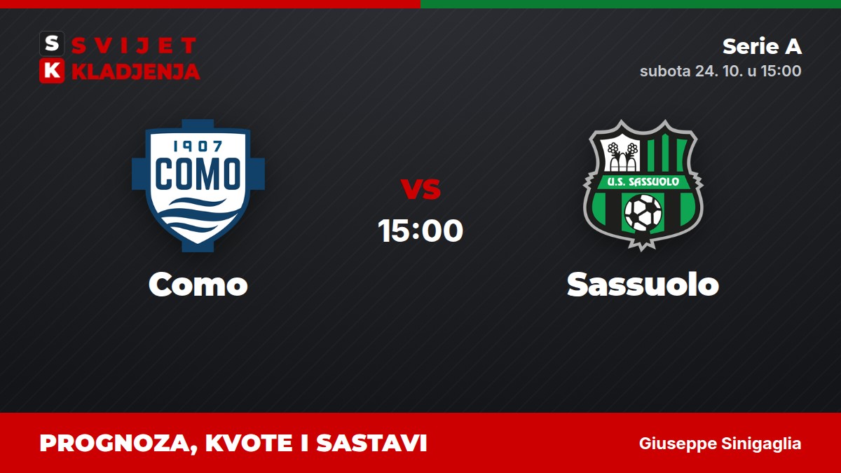 Como – Sassuolo, Serie A: prognoza i kvote