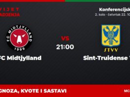 Midtjylland – Sint-Truiden prognoza i tip: Hajdukovi rivali, čet. u 21:00 FC Midtjylland – Sint-Truidense VV, Konferencijska liga: prognoza i kvote