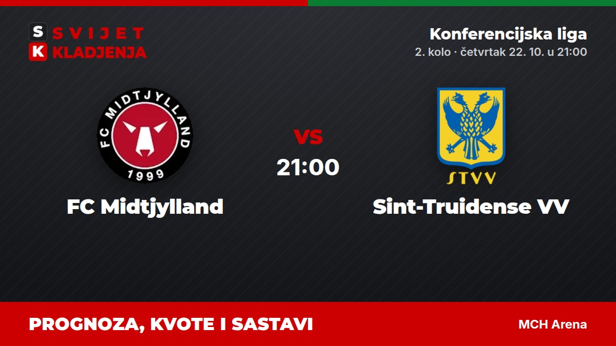 FC Midtjylland – Sint-Truidense VV, Konferencijska liga: prognoza i kvote
