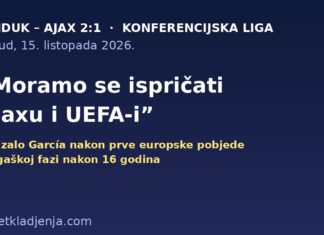 García nakon Ajaxa: ponosan na momčad, ali „moramo se ispričati Ajaxu i UEFA-i” Grafika: Gonzalo García nakon Hajduk – Ajax 2:1, citat „Moramo se ispričati Ajaxu i UEFA-i”