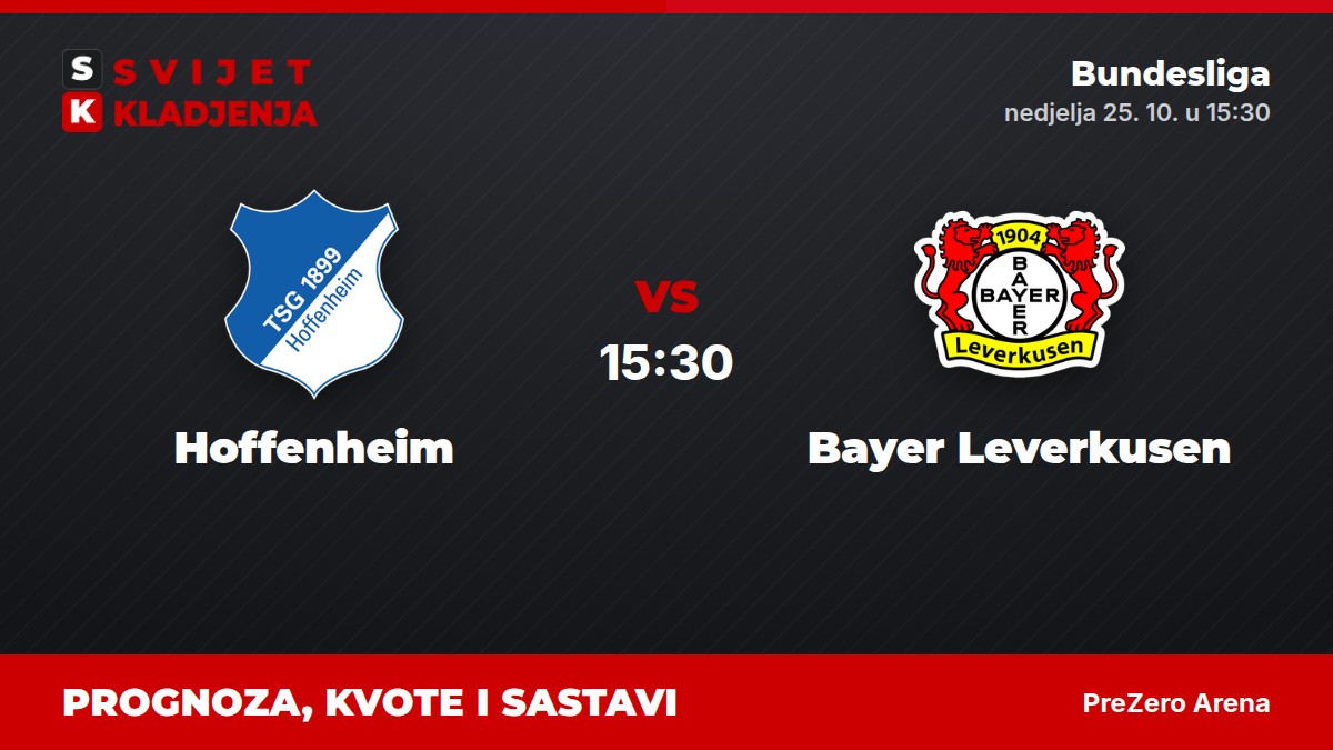 Hoffenheim – Bayer Leverkusen, Bundesliga: prognoza i kvote