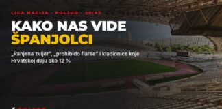 Kako Španjolci najavljuju Hrvatska – Španjolska: „ranjena zvijer” nakon 0:7, a kladionice nam daju 12 % Stadion Poljud u Splitu uoči utakmice Hrvatska – Španjolska, naslov Kako nas vide Španjolci