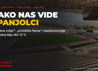 Kako Španjolci najavljuju Hrvatska – Španjolska: „ranjena zvijer” nakon 0:7, a kladionice nam daju 12 % Stadion Poljud u Splitu uoči utakmice Hrvatska – Španjolska, naslov Kako nas vide Španjolci